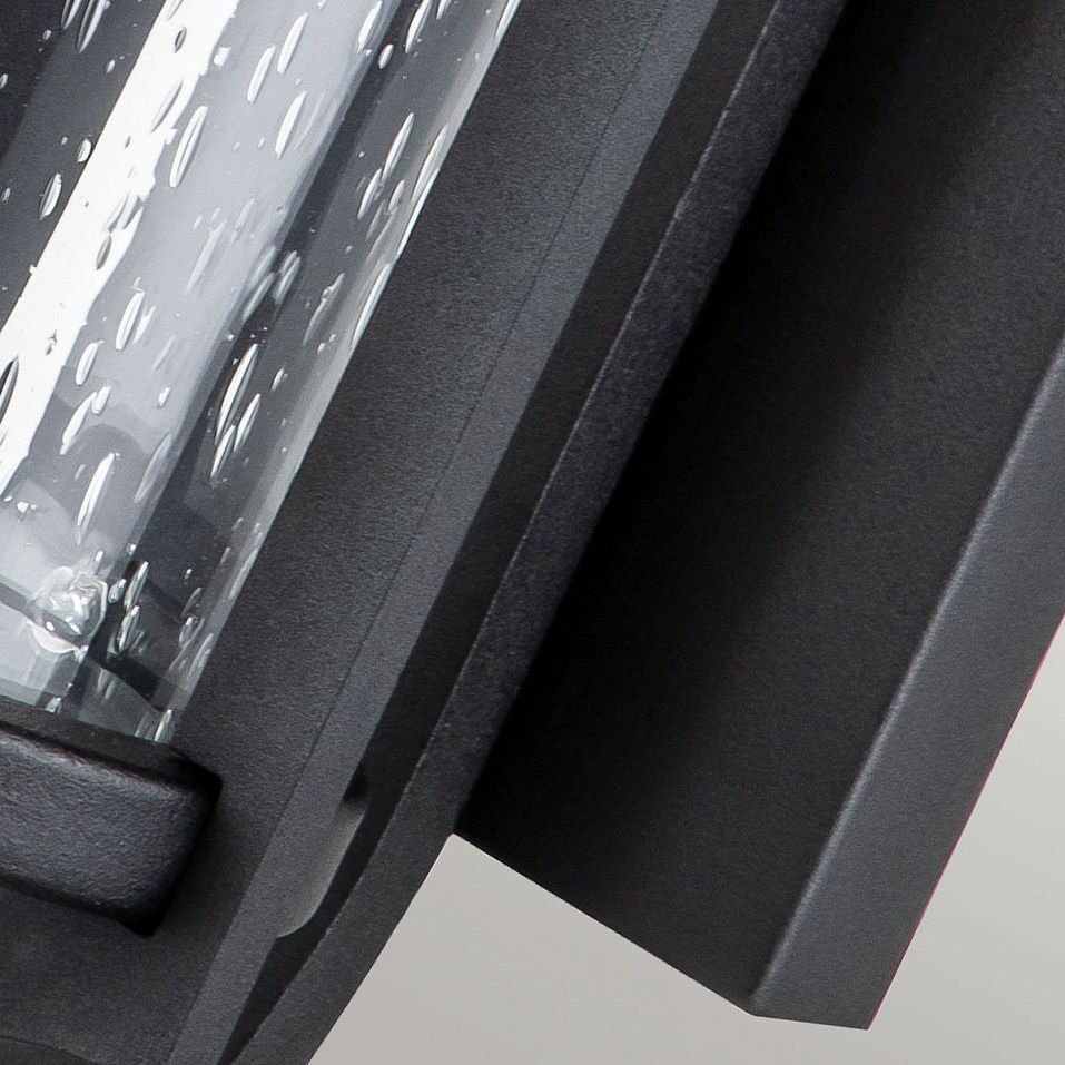 FE-MERRILL1-S-BLK MERRILL Black/Clear Seeded Glass// настенный E27 1х60  х   