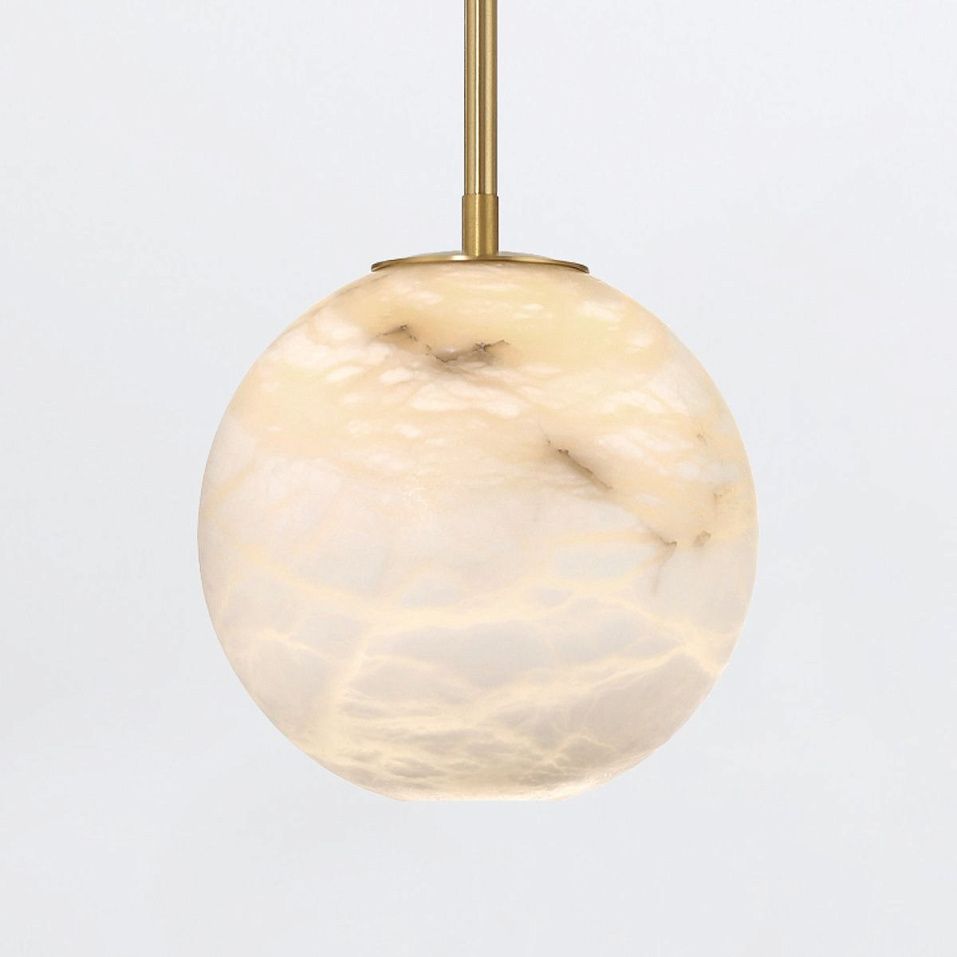 QN-KEPLER-1P-S-BG KEPLER Brushed Gold/White// подвесной LED 1х10  х   