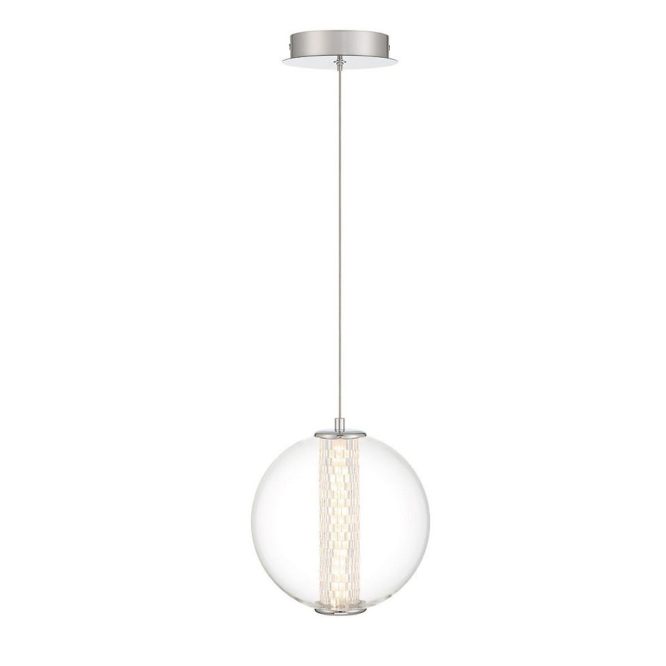 QN-ATOMO-1P-PC ATOMO Polished Chrome /Clear// подвесной LED 1х9  х   