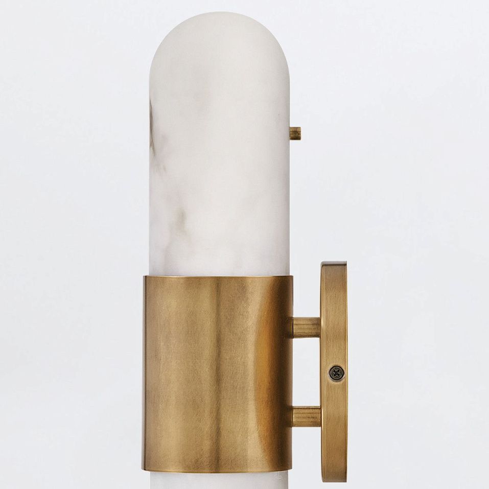 QN-IBIZA-M-HB IBIZA Heritage Brass/Faux Alabaster// настенный LED 1х21.5  х   