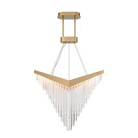 QN-VIVIEN-P-L-BG VIVIEN Brushed Gold/Clear// подвесной LED 1х40  х  QN-VIVIEN-P-L-BG