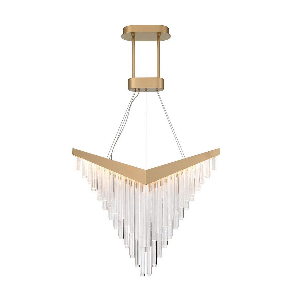 QN-VIVIEN-P-L-BG VIVIEN Brushed Gold/Clear// подвесной LED 1х40  х   
