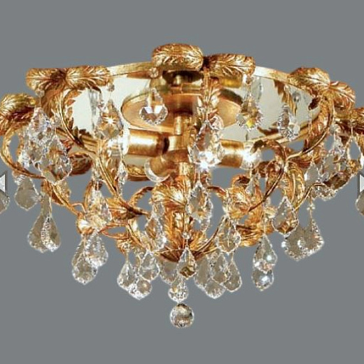 6695/P4 V2115  gold/transparent asfour// потолочный E27 4х60  х  6695/P4 V2115