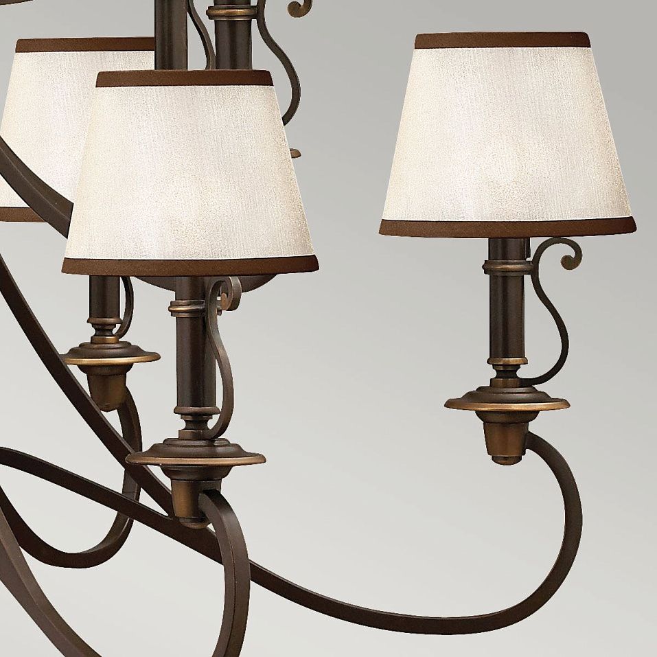 HK-PLYMOUTH15 PLYMOUTH Olde Bronze/Beige Organza // подвесной E14 15х40  х   