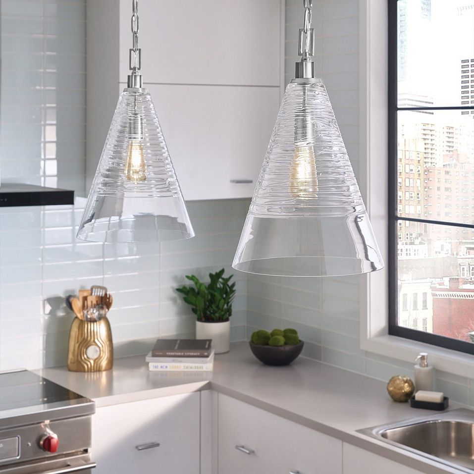 QN-ELMORE-P-PC ELMORE Polished Chrome/Clear// подвесной E27 1х60  х   