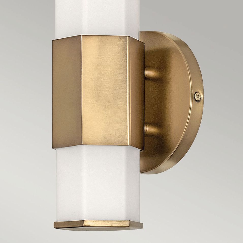 QN-FACET-LED1-HB-BATH FACET Heritage Brass/Opal// настенный LED 1х12  х   