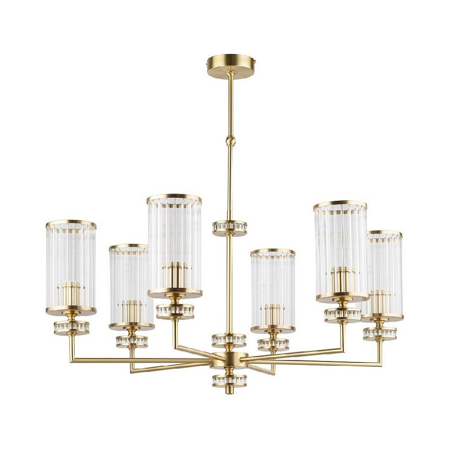 ADR-ZW-6(ZM) ADRIA matt gold/clear// подвесной E14 6х40  х   