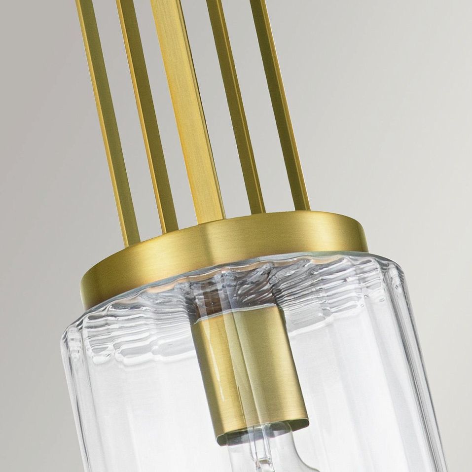 QN-KIMROSE-MP-BNB KIMROSE Brushed Natural Brass/Clear// подвесной E27 1х60  х   