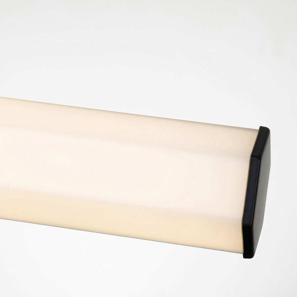 QN-FACET-LED2-BK-BATH FACET Matte Black/Opal// настенный LED 2х12  х   