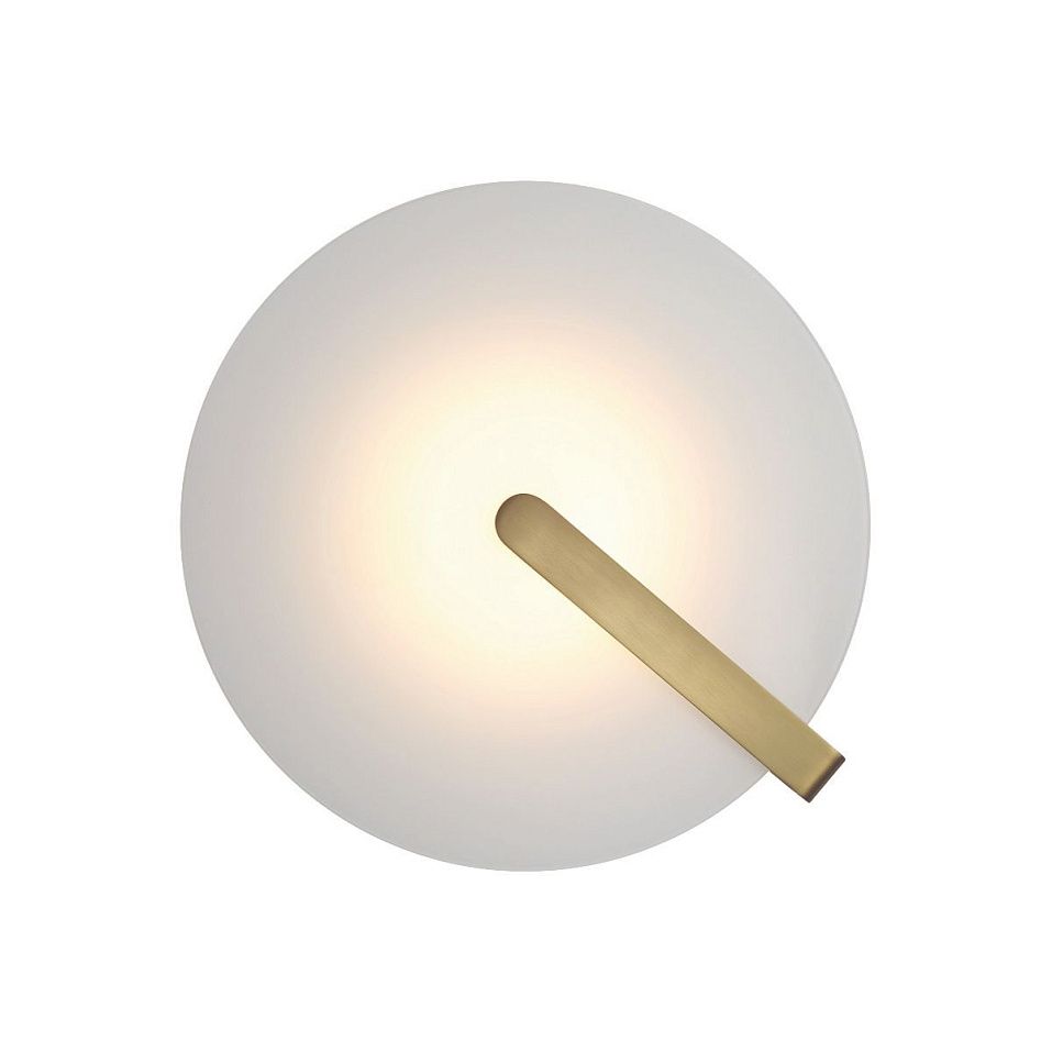 QN-NUVOLA-F-S-BG NUVOLA Brushed Gold/Frosted // потолочный LED 1х14  х   