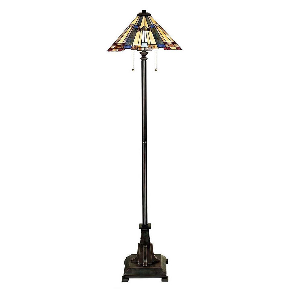 QZ-INGLENOOK-FL INGLENOOK Valiant Bronze/Multicoloured // напольный E27 2х60  х   