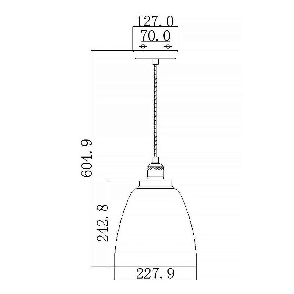 FE-BASKIN-P-B-PN BASKIN Polished Nickel /Clear// подвесной E27 1х60  х   