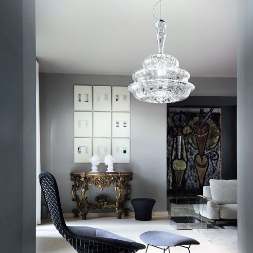 NOVECENTO SP G CR/RI  CR NOVECENTO chrom/crystal// подвесной E14 5х60  х  NOVECENTO SP G CR/RI  CR
