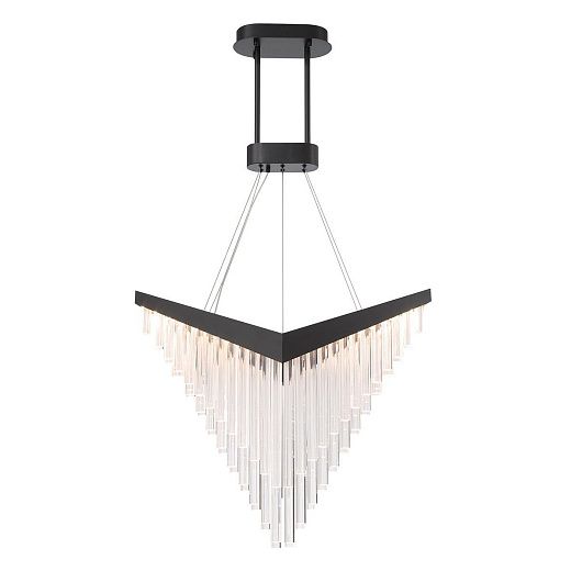 QN-VIVIEN-P-L-BK VIVIEN Matte Black/Clear// подвесной LED 1х40  х  QN-VIVIEN-P-L-BK