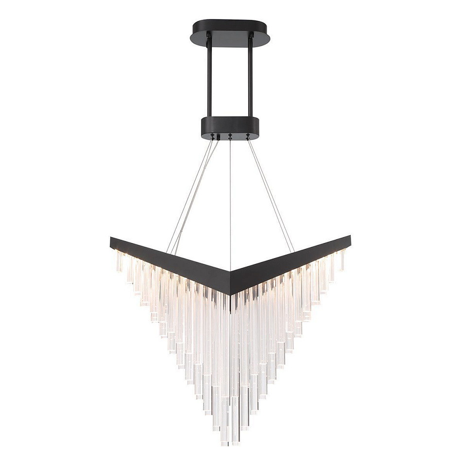 QN-VIVIEN-P-L-BK VIVIEN Matte Black/Clear// подвесной LED 1х40  х   