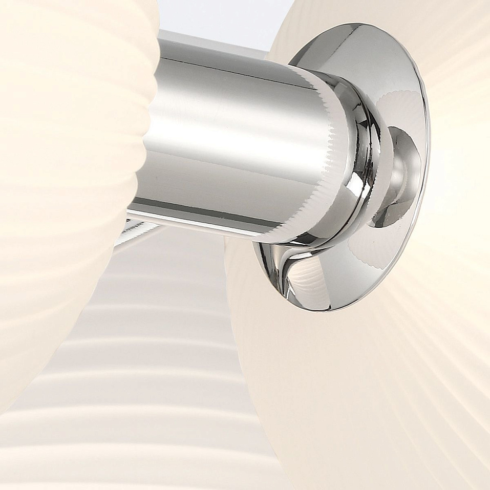 QN-PALMAS-3W-PN PALMAS Polished Nickel/Frosted White// настенный LED 1х27  х   