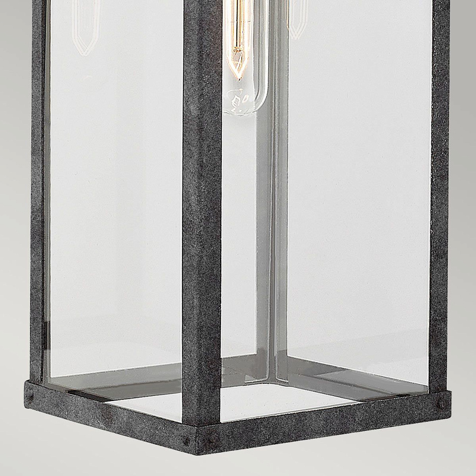 QN-PORTER-L-DZ PORTER Aged Zinc/Clear// настенный E27 1х60  х   