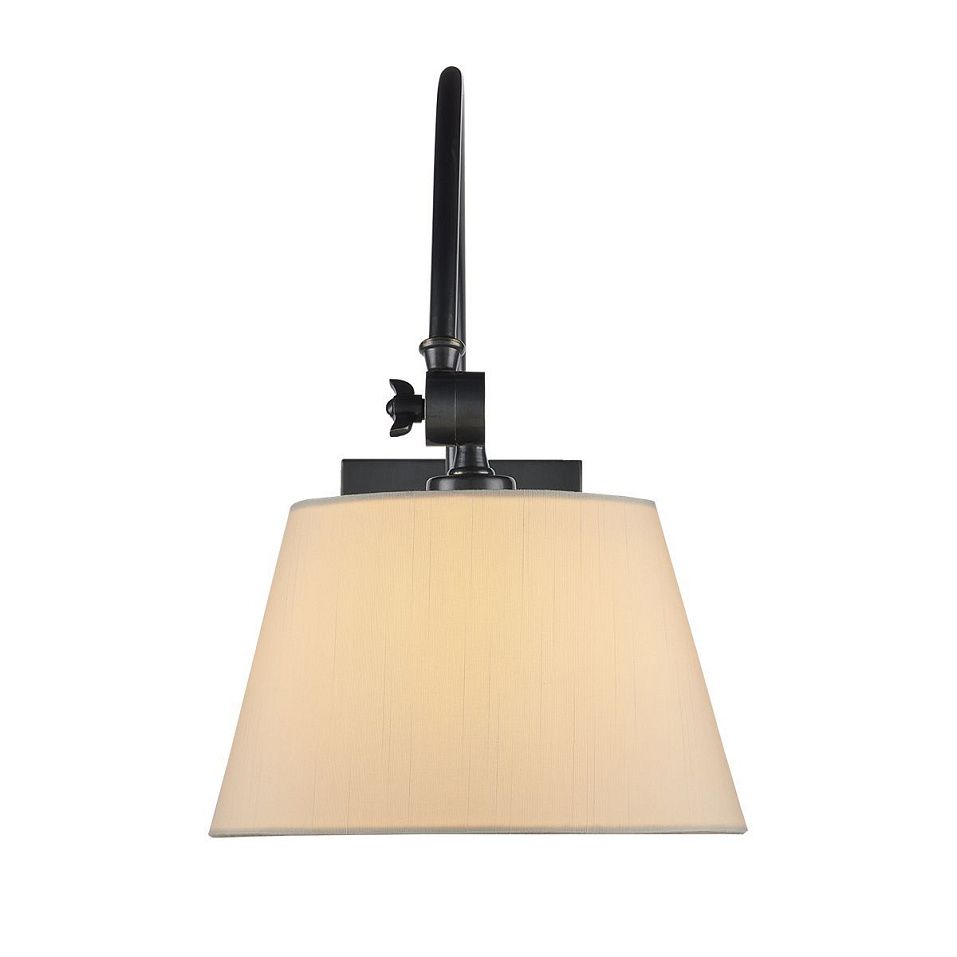 QNC-ASHBY-WB-ORB ASHBY Oil Rubbed Bronze/Beige// настенный E27 1х60  х   