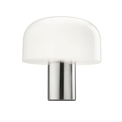 F1074064 BELLHOP GLASS ALUMINIUM/WHITE// настольный E27 1х15  х