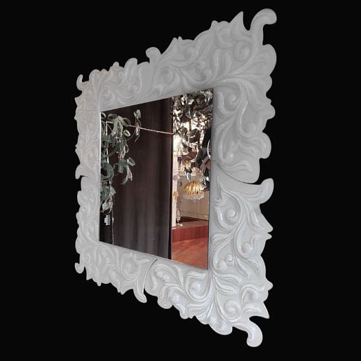 1815 BN SQUARE Зеркало, MIRROR, белый, стекло, 105х105 см  1815 BN SQUARE