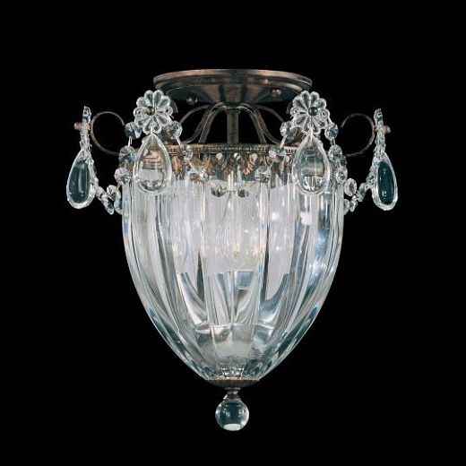 1242 23 H BAGATELLE etruscan gold/crystal deco// потолочный E14 3х40  х  1242 23 H