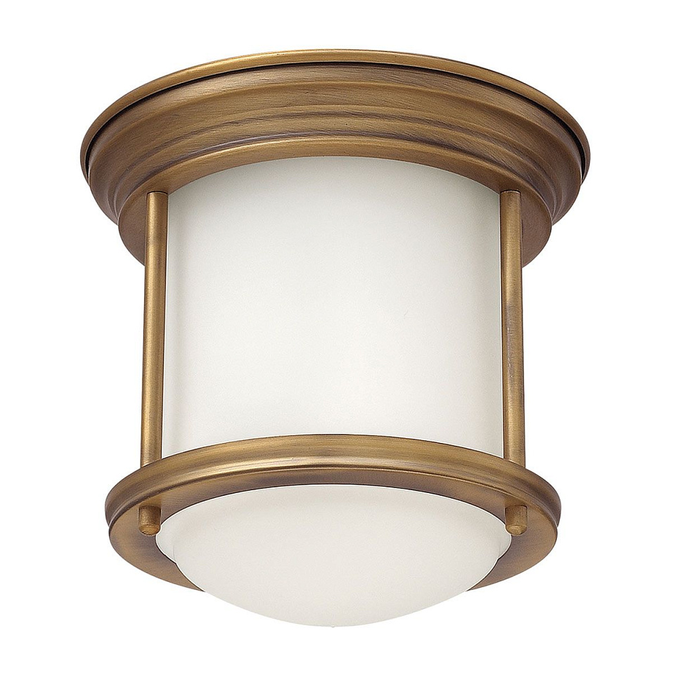QN-HADRIAN-MINI-F-BR-OPAL HADRIAN Brushed Bronze/Opal// потолочный E27 1х60  х   