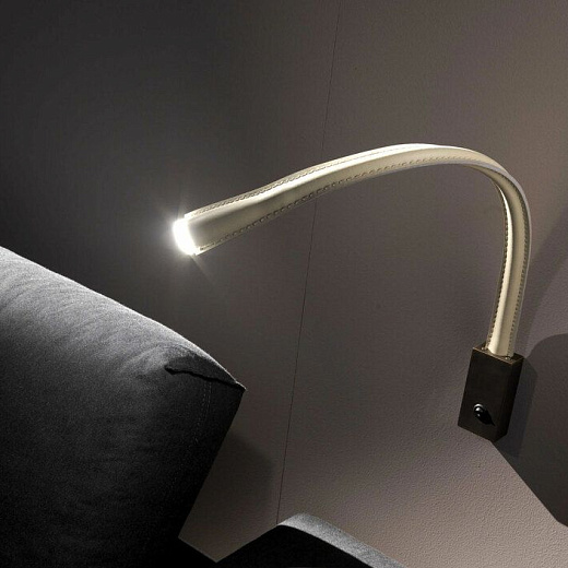 ACAM.000353 FLEXILED SATIN BRONZE/Ivory leather// настенный LED 1х3  х  ACAM.000353