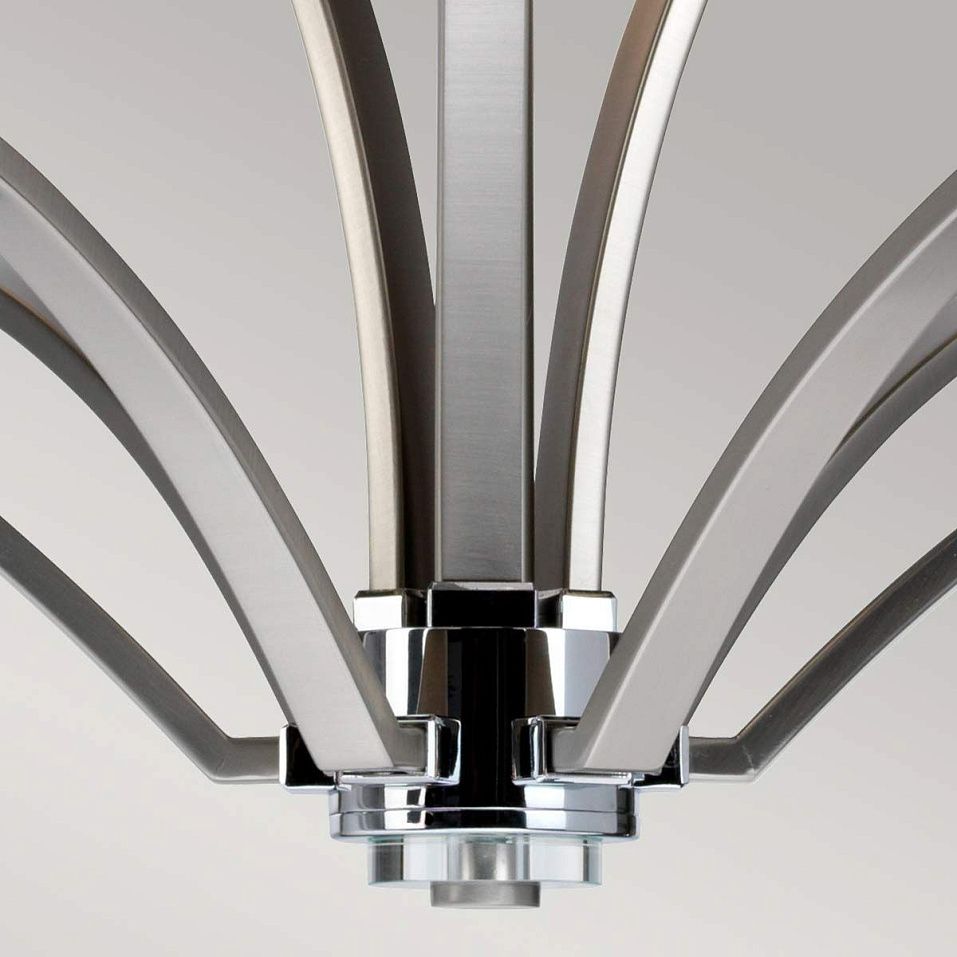 FE-PROSPECT-PARK9  PROSPECT PARK Satin Nickel with Chrome /Opal white// подвесной E27 9х60  х   