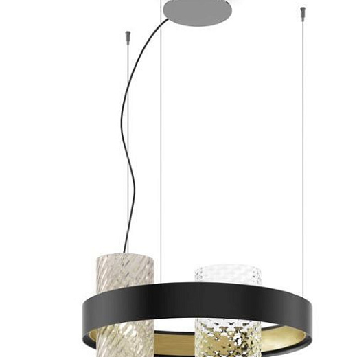 ARMONIA SP50 N/O FU/CR ARMONIA black/brass/fume/clear подвесной G9 2х60  х  ARMONIA SP50 N/O FU/CR
