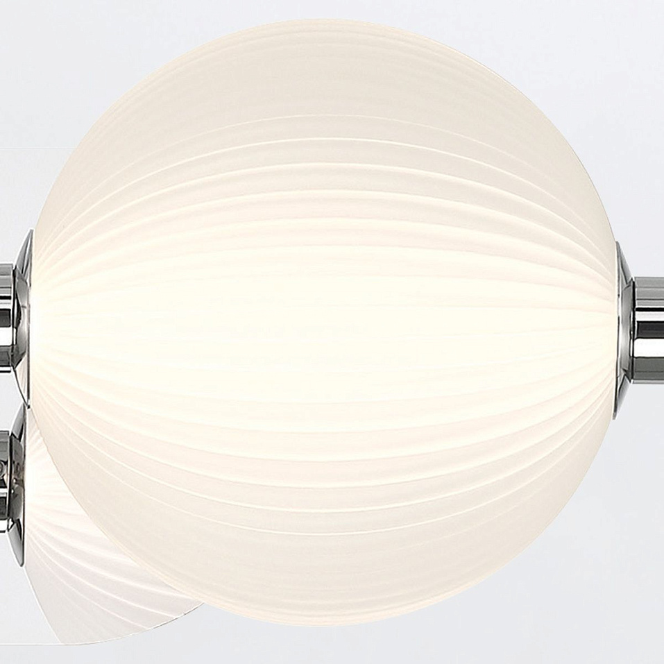 QN-PALMAS-2W-PN PALMAS Polished Nickel/Frosted White// настенный LED 1х18  х   