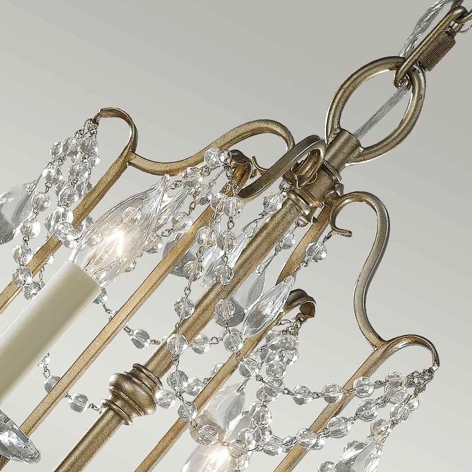 FE-GIANNA4 GIANNA Gilded Silver/// подвесной E14 4х60  х   