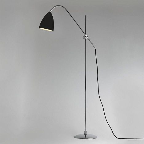 1223005 JOEL Polished Chrome/Matt black// напольный E27 1х42  х