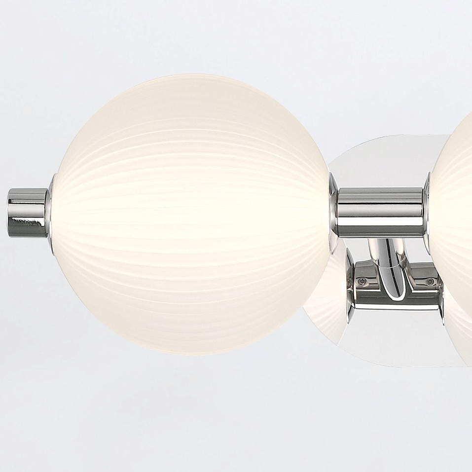 QN-PALMAS-3W-PN PALMAS Polished Nickel/Frosted White// настенный LED 1х27  х   