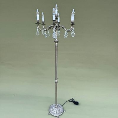 190499-51  antique silver/// напольный E14 7х40  х