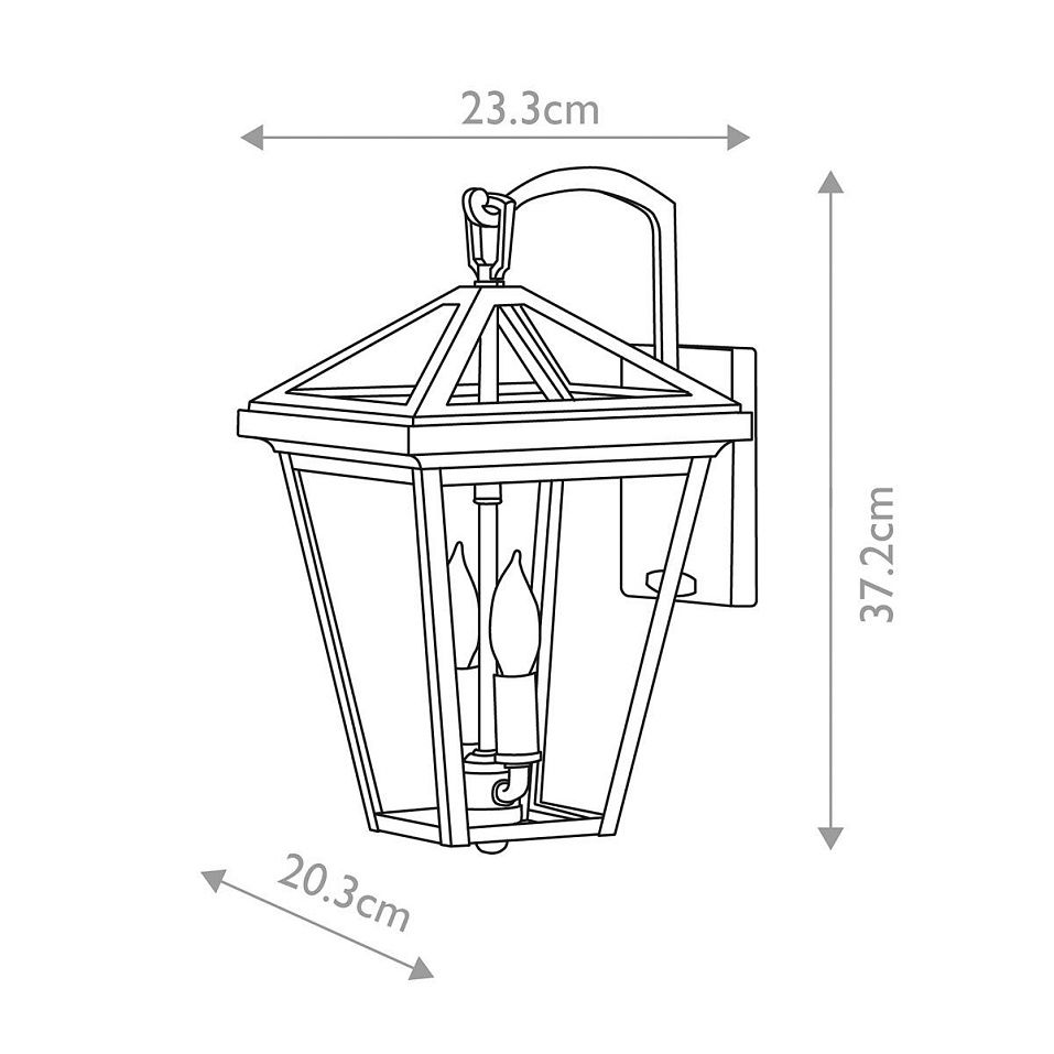 QN-ALFORD-PLACE2-S-MB ALFORD PLACE Museum Black /Clear// настенный E14 2х40  х   