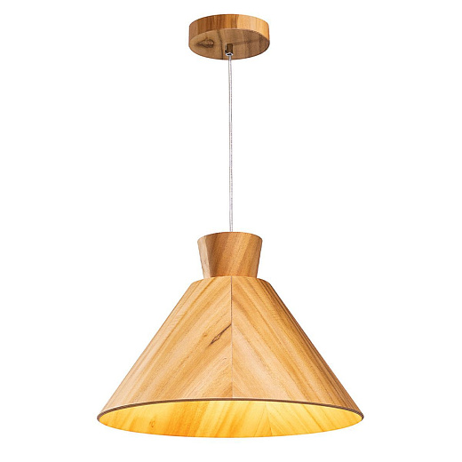 QN-CONICAL-P-M-TEAK  CONICAL Teak Veneer /Teak Veneer // подвесной E27 1х40  х  QN-CONICAL-P-M-TEAK 