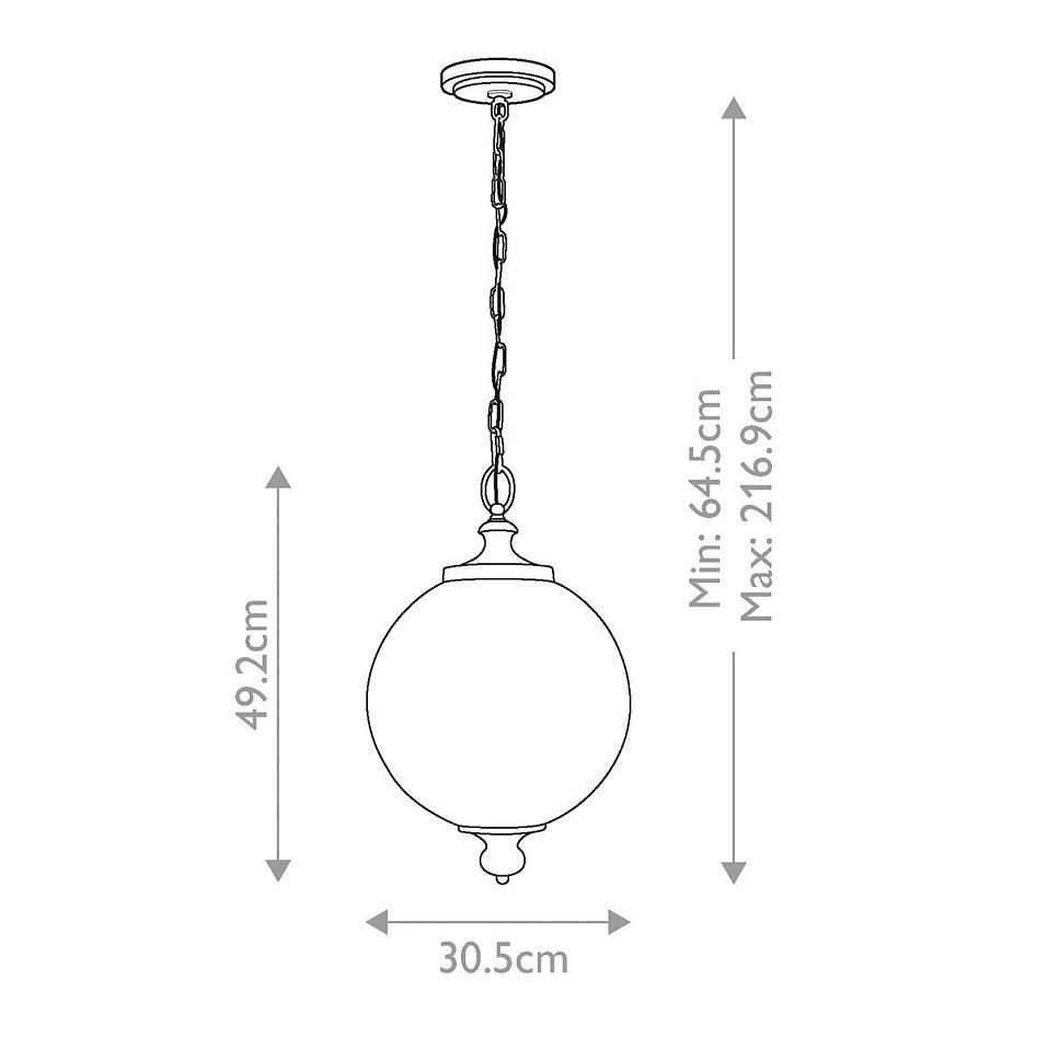 FE-PARKMAN-PL-PN PARKMAN Polished Nickel /Opal// подвесной E27 1х60  х   