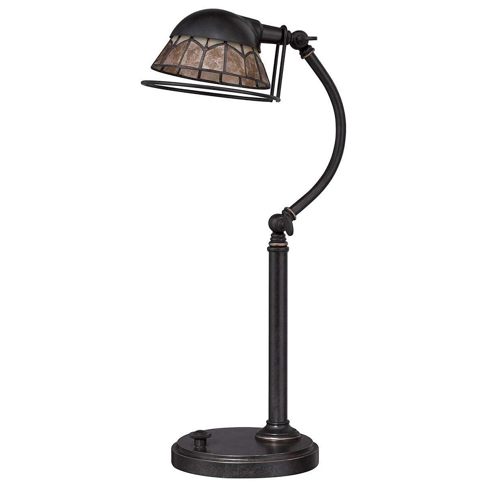 QZ-WHITNEY-TL WHITNEY Imperial Bronze/Mica// настольный LED 1х7  х   