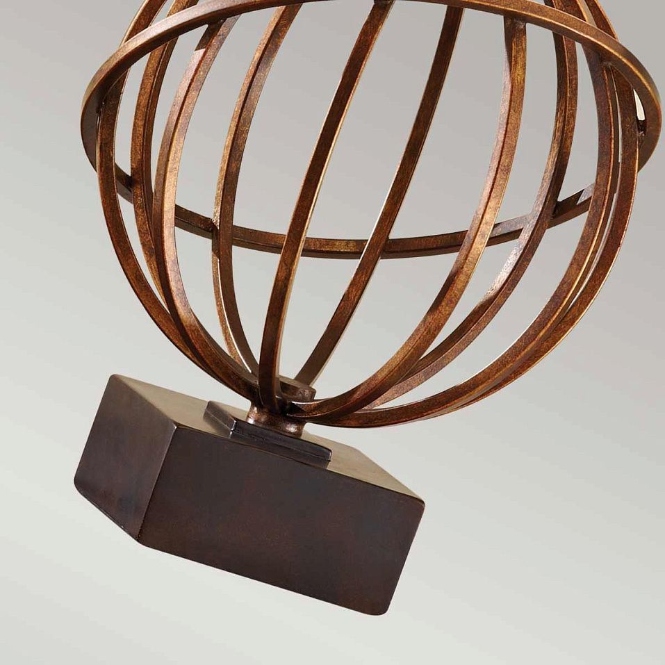 FE-SPENCER-TL  Firenze Gold/ Dark Walnut/Dark Tan // настольный E27 1х60  х   