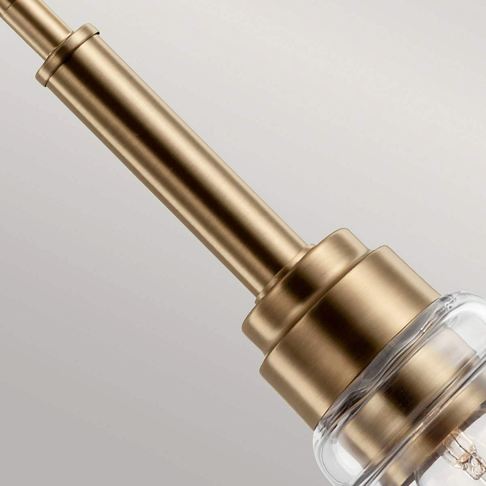 KL-AIVIAN-P-WBR AIVIAN  Weathered Brass/Clear// подвесной E27 1х60  х   