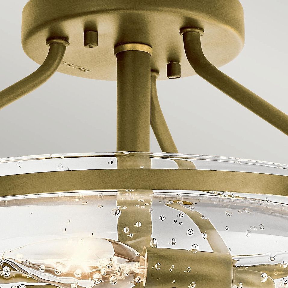 QN-BELLE-SF-BNB BELLE Brushed Natural Brass/Clear// потолочный E14 3х40  х   