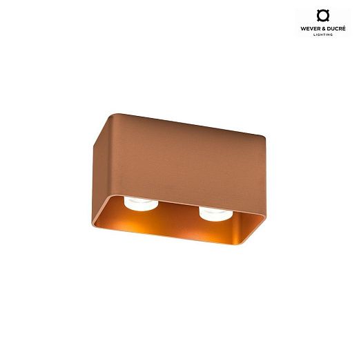 146420P0 (912010W0x2 + 911023P1) DOCUS copper/ потолочный GU10 2х35  х  146420P0 (912010W0x2 + 911023P1)