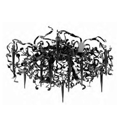 FPP100BL FLOWER POWER black/black// потолочный G9 12х40  х  FPP100BL