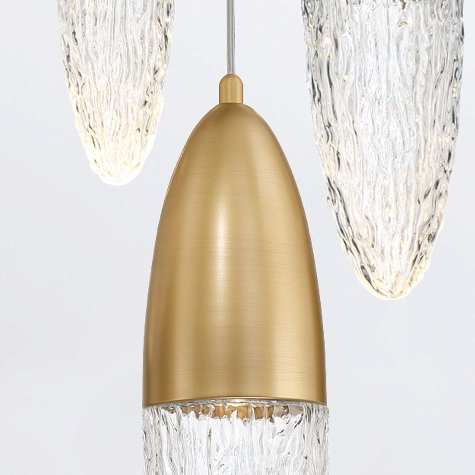 QN-ECROU-1P-BG ECROU Brushed Gold/Clear// подвесной GU10LED 1х10  х   