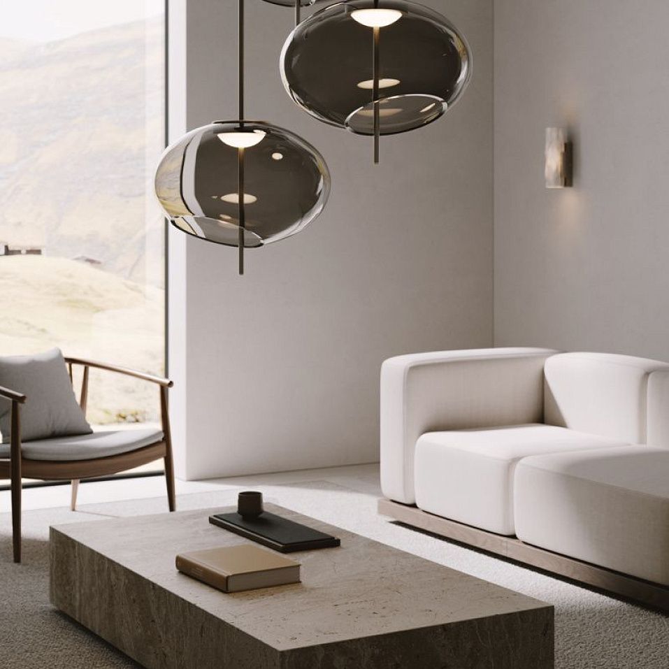 026S1M11DG.CE Trou Suspension  Light Burnished Brass /Dove Grey // подвесной LED 1х9.6  х   