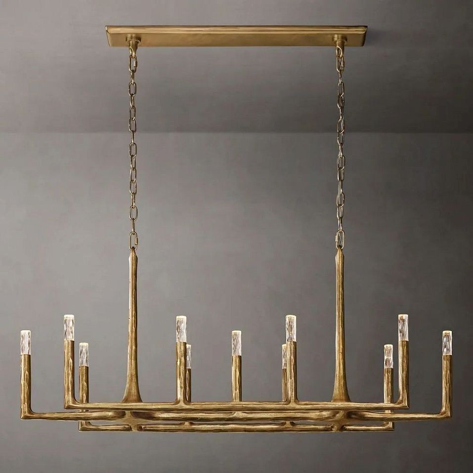 APL-50624  Forged Brass/Clear// подвесной G9 LED 11х7  х   
