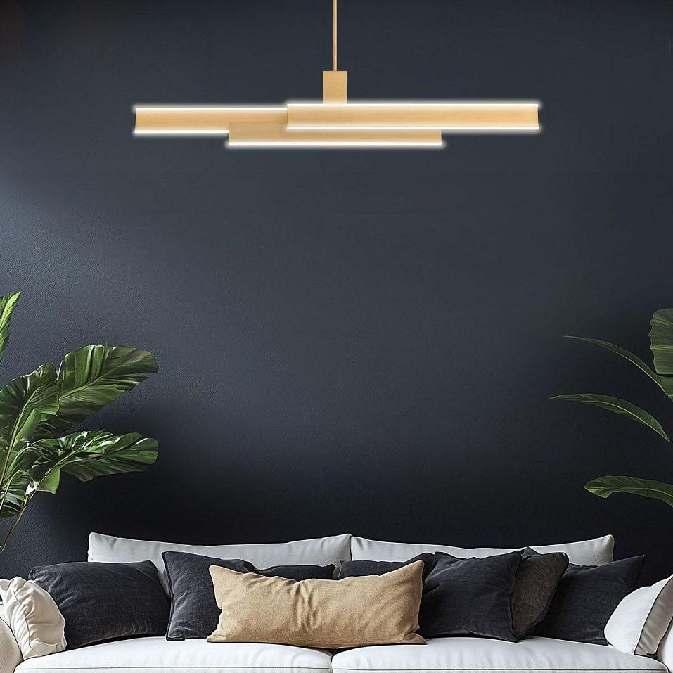 QN-CAMENO-LP-BG CAMENO Brushed Gold///белый подвесной LED 1х74  х   
