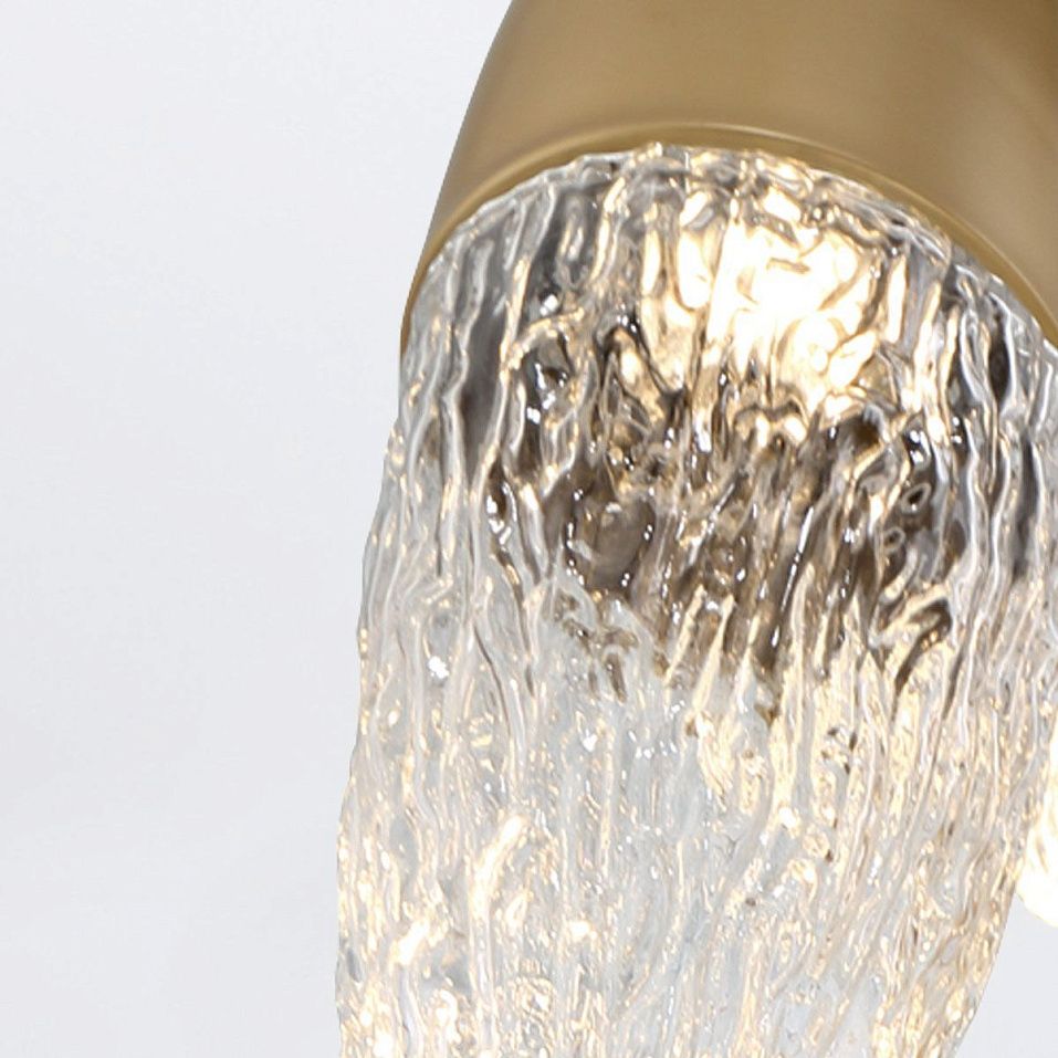 QN-ECROU-1P-BG ECROU Brushed Gold/Clear// подвесной GU10LED 1х10  х   