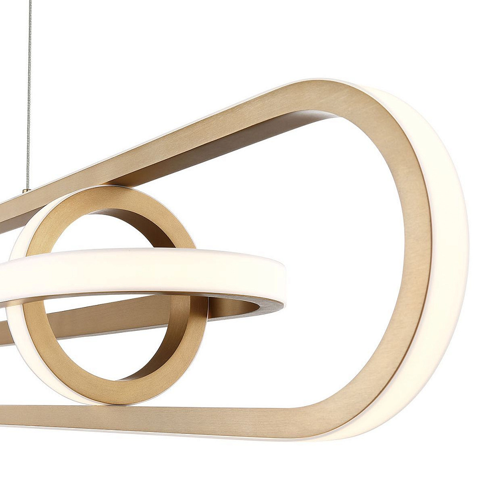 QN-DEMARK-LP-BG DEMARK Brushed Gold///белый подвесной LED 1х58  х   