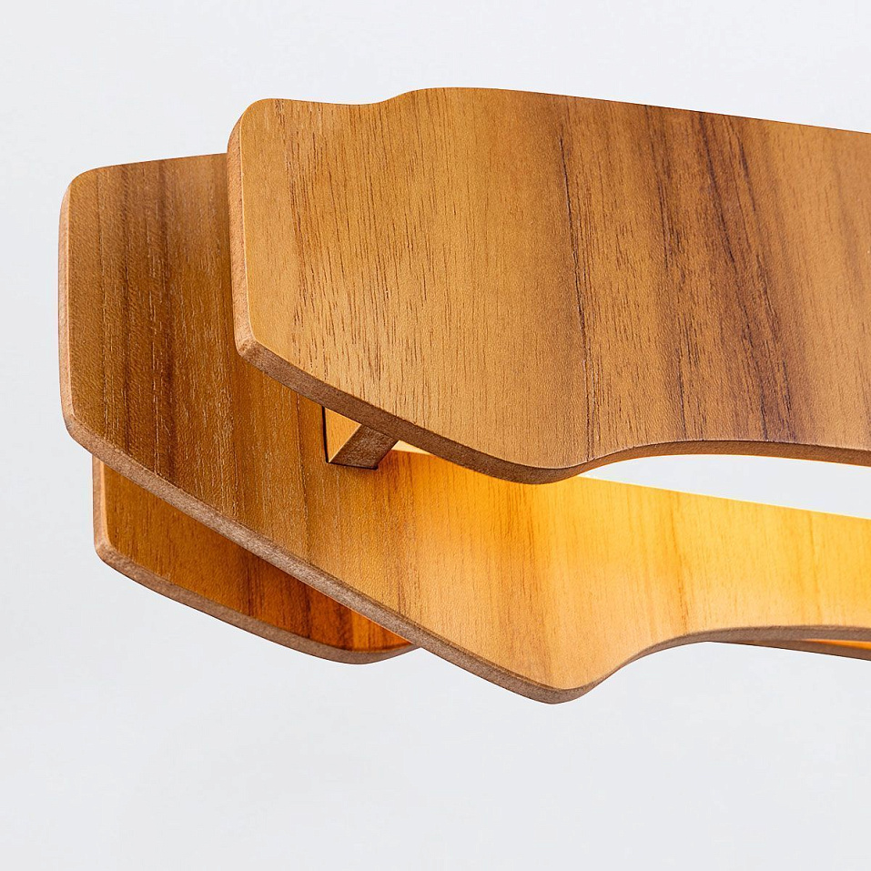 QN-HORIZON-LED-LP-100-TEAK  HORIZON Teak Veneer/Teak Veneer//матовый подвесной LED 1х46  х   